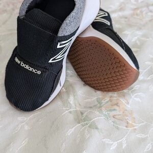 New Balance Kids Black and Gray Sneakers